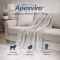 Apexviro™ Luxurious Merino Wool Throw