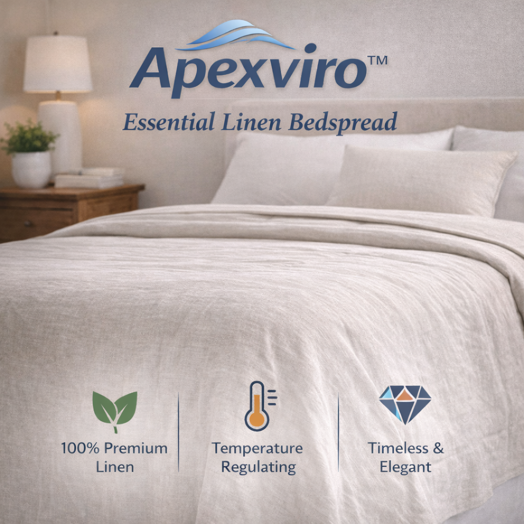Apexviro™ Essential Linen Bedspread